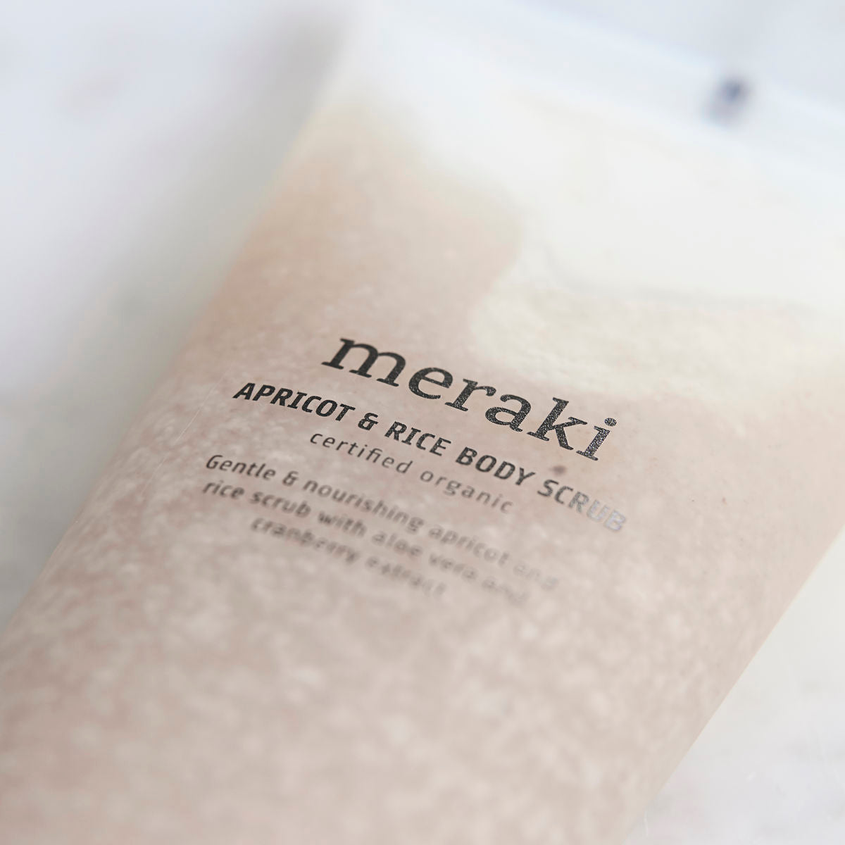 Meraki Apricot & Rice Body Scrub BIO