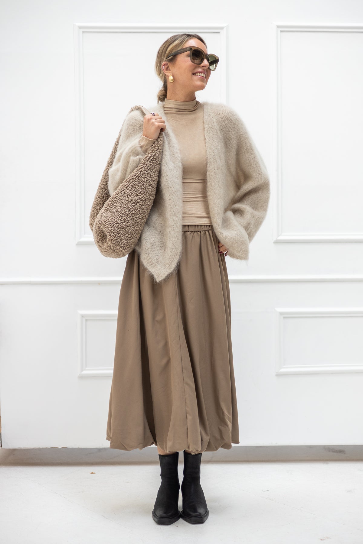 Villa Smilla Cardigan Mohair beige