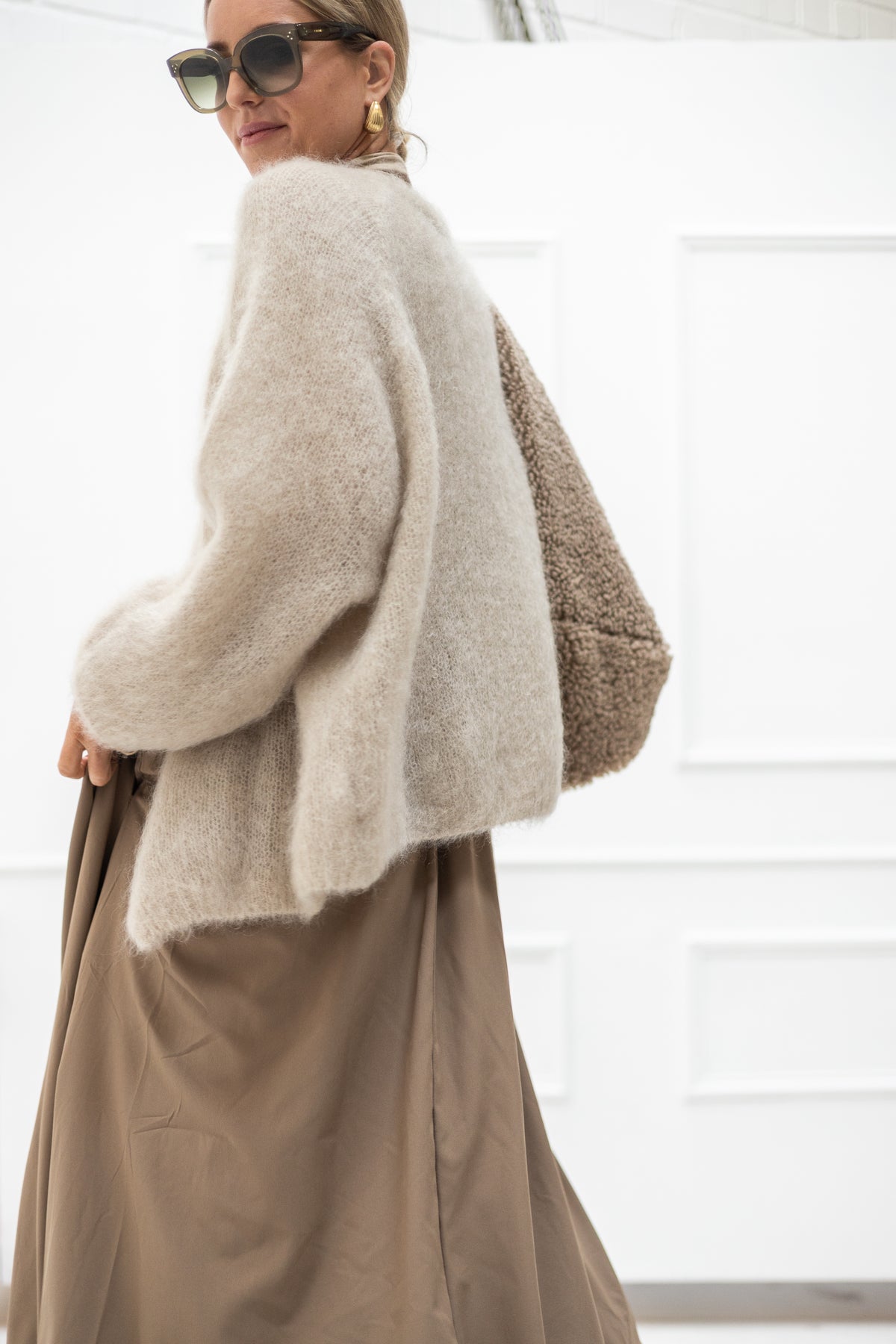 Villa Smilla Cardigan Mohair beige