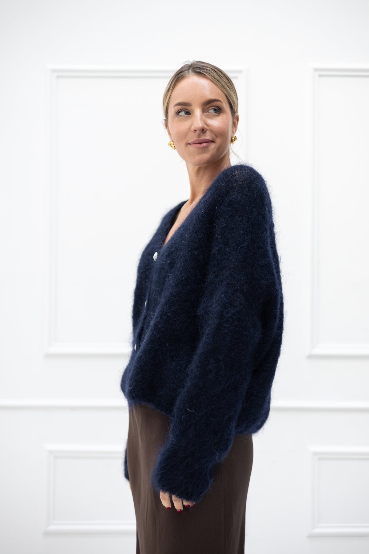 Villa Smilla Mohair Cardigan Midnight Sparkle