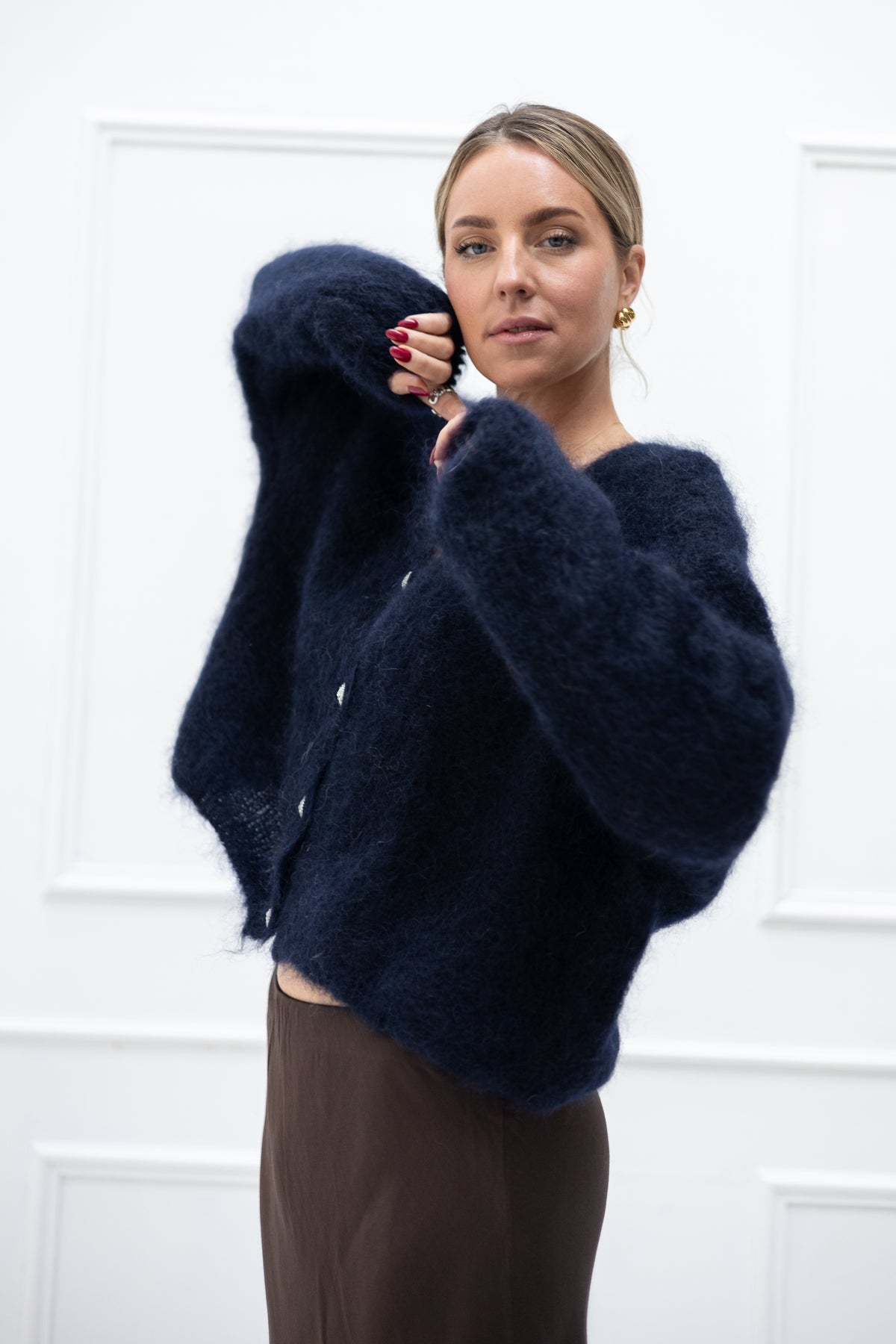 Villa Smilla Mohair Cardigan Midnight Sparkle