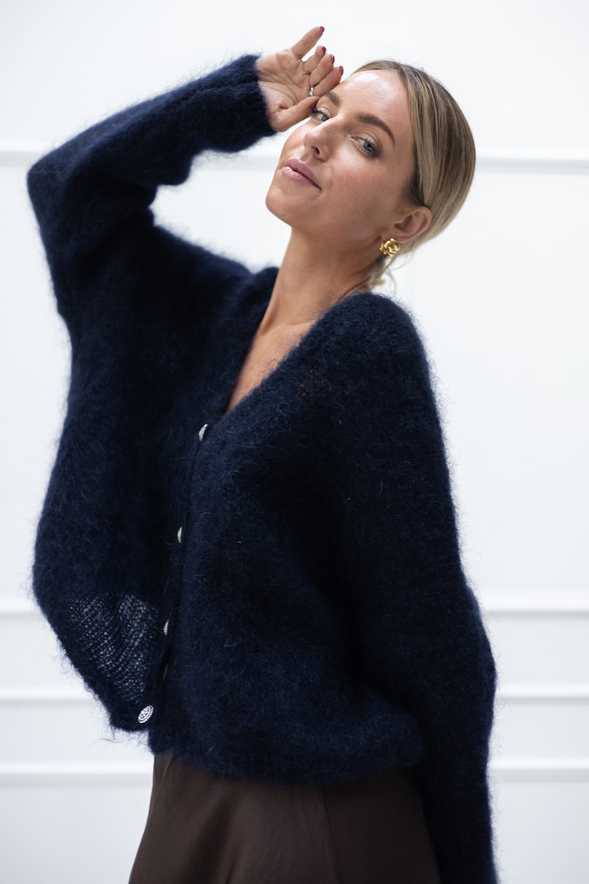 Villa Smilla Mohair Cardigan Midnight Sparkle