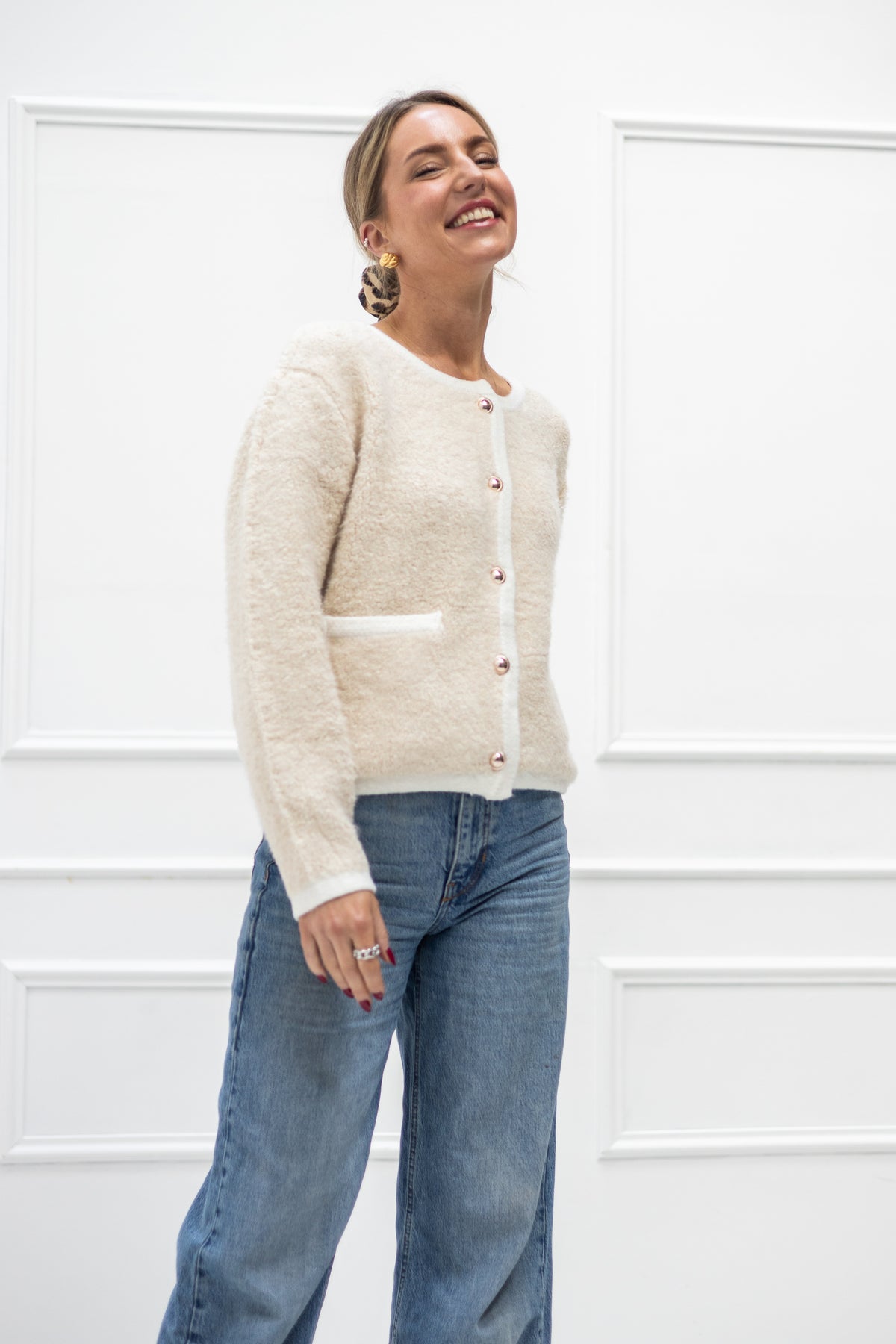 Villa Smilla Cardigan Yves sand