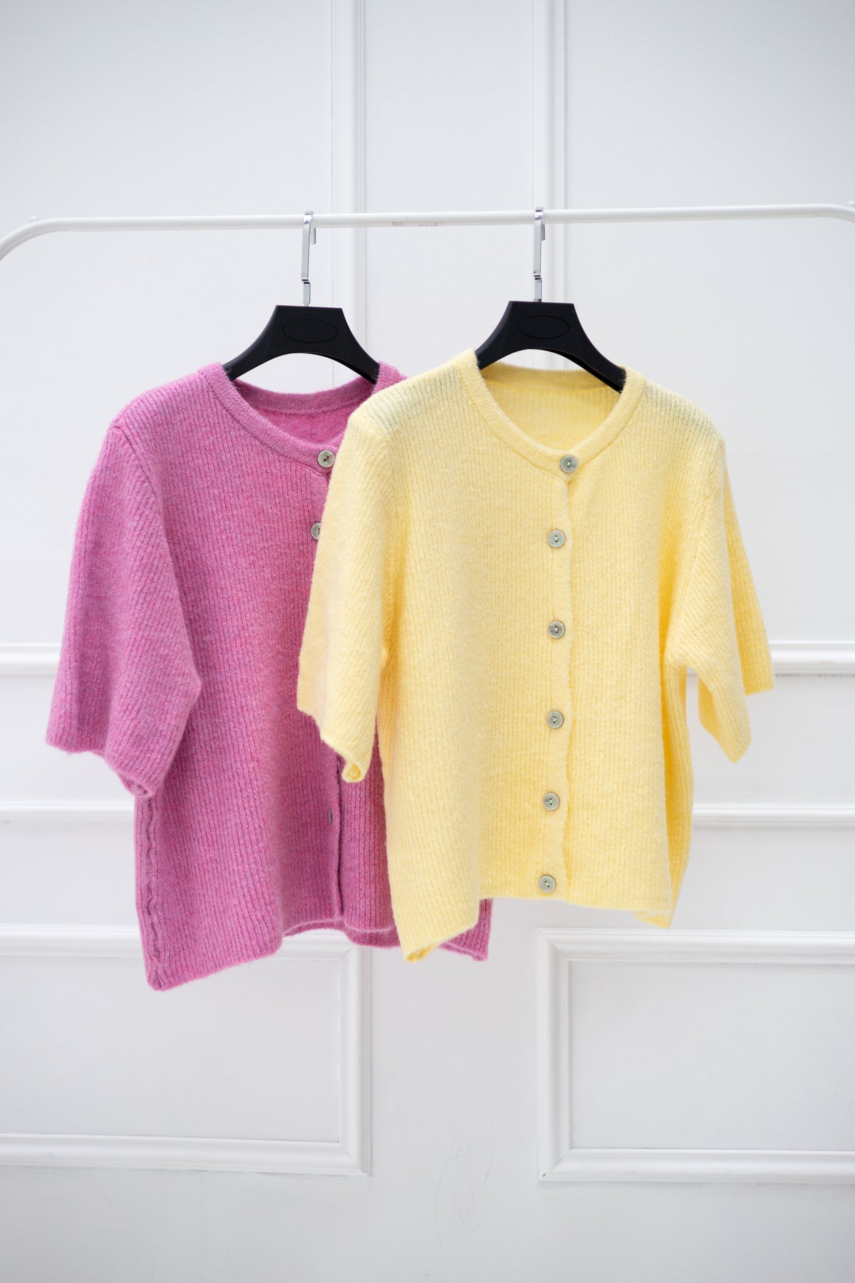 Villa Smilla Cardigan Cozy Autumn gelb & pink