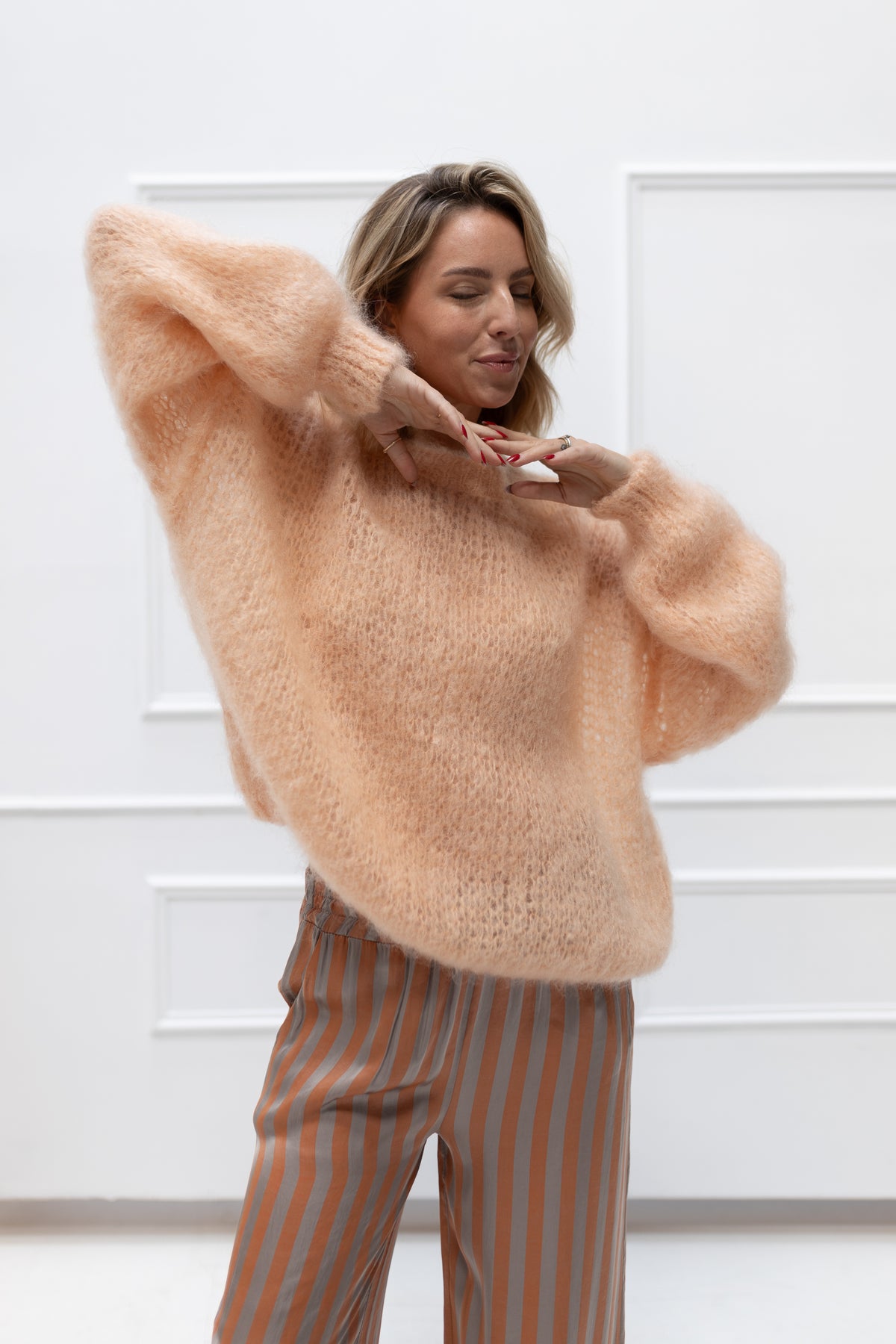 Villa Smilla Mohair Pullover Mathilda apricot