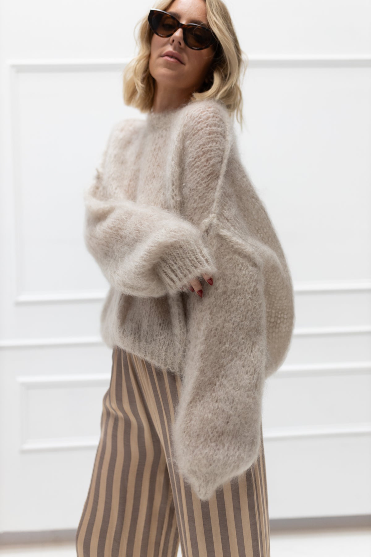 Villa Smilla Mohair Pullover Mathilda beige