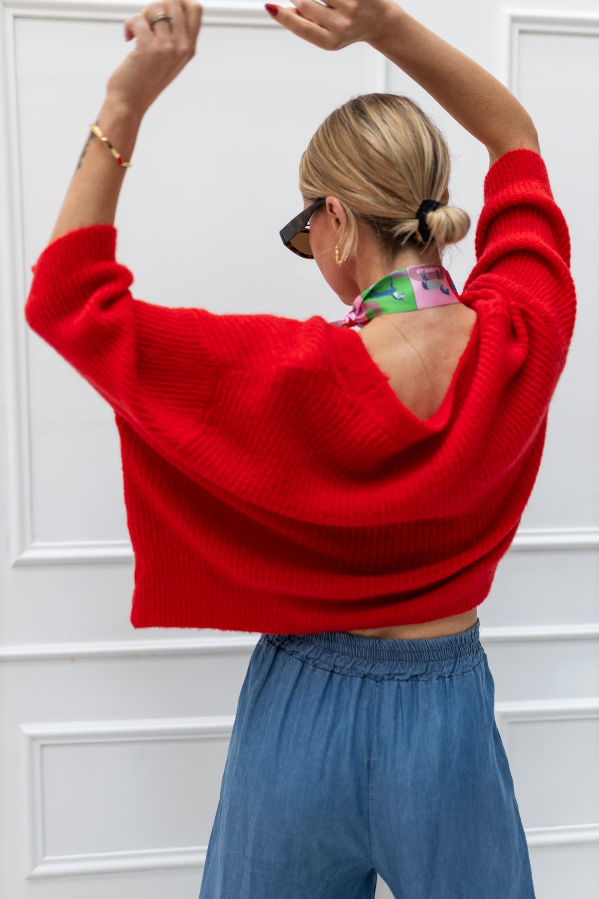 Villa Smilla cardigan Red Bomb