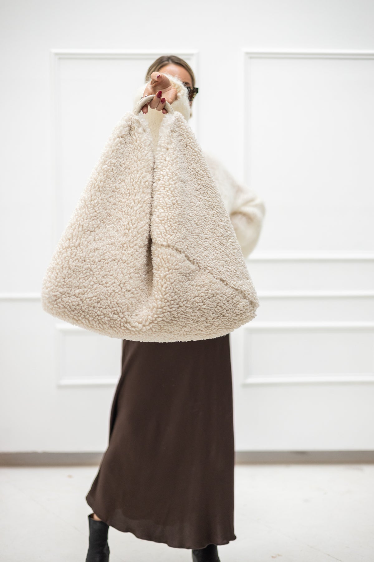 Villa Smilla Beuteltasche Shearling 3 Farben