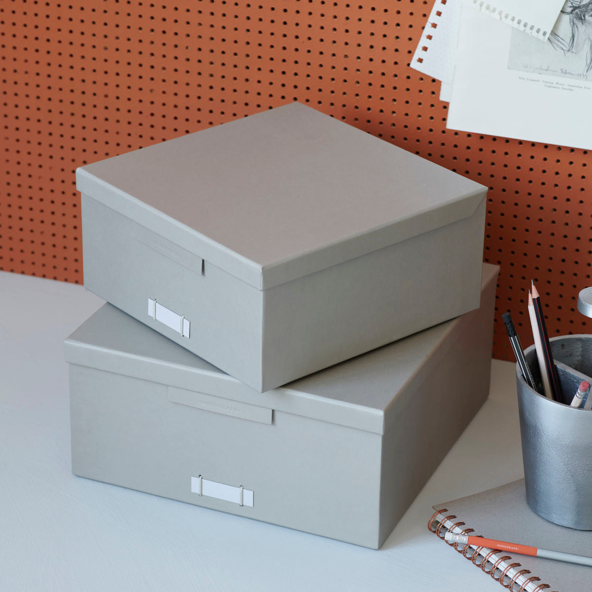 Monograph Box with Lid grey sm